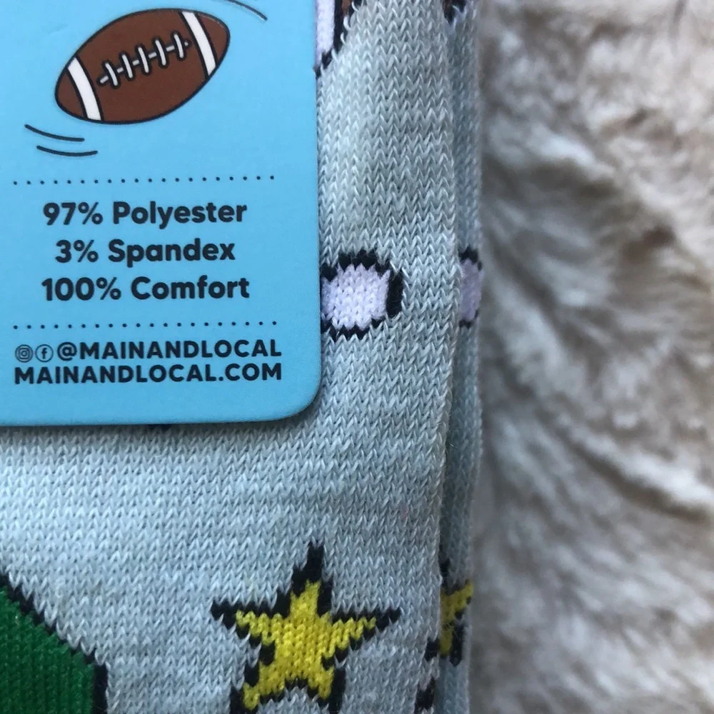 Festive Santa Football Christmas Socks